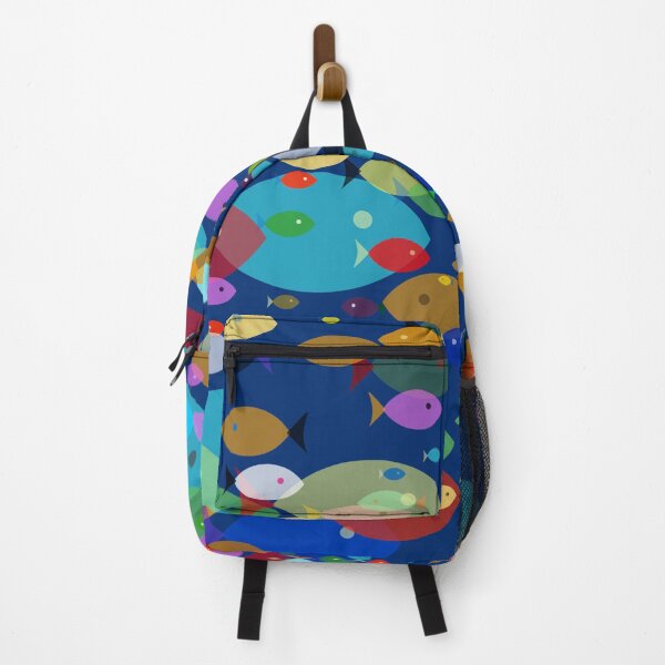 Item preview, Rainbow fishes pattern designed and sold by BorneowithLove.