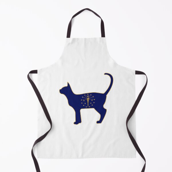 Item preview, State of Indiana Flag for Cat Lovers designed and sold by Gsallicat.