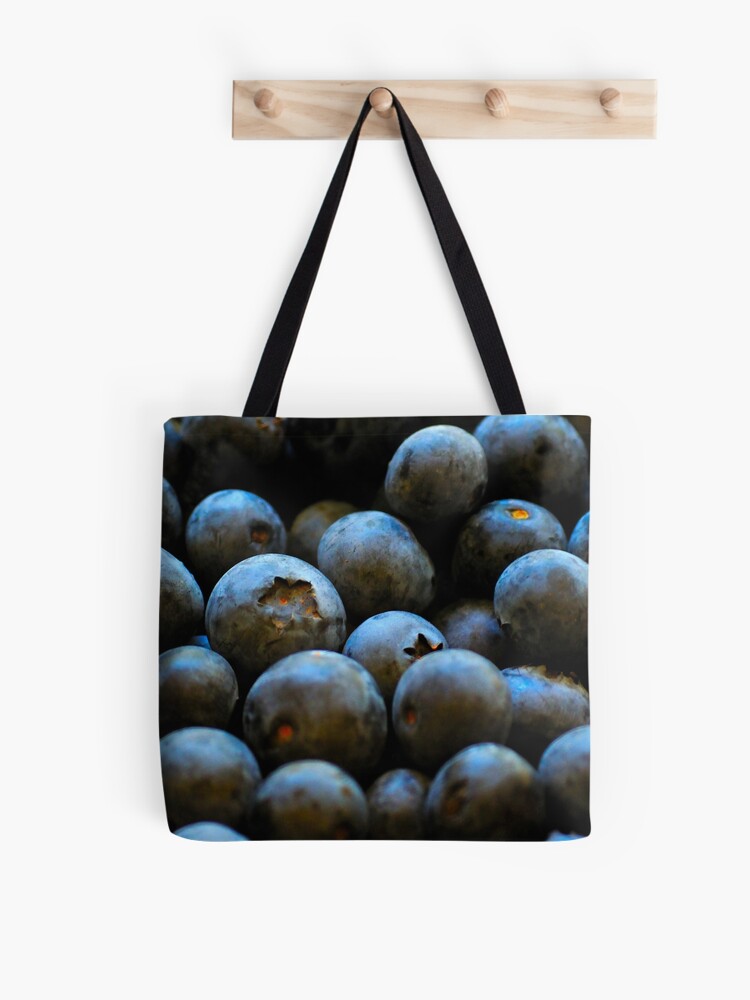 Thumbnail 1 of 2, Tote Bag, Blueberries designed and sold by Tiffany Dryburgh.