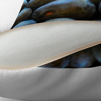 Thumbnail 2 of 3, Throw Pillow, Blueberries designed and sold by Tiffany Dryburgh.