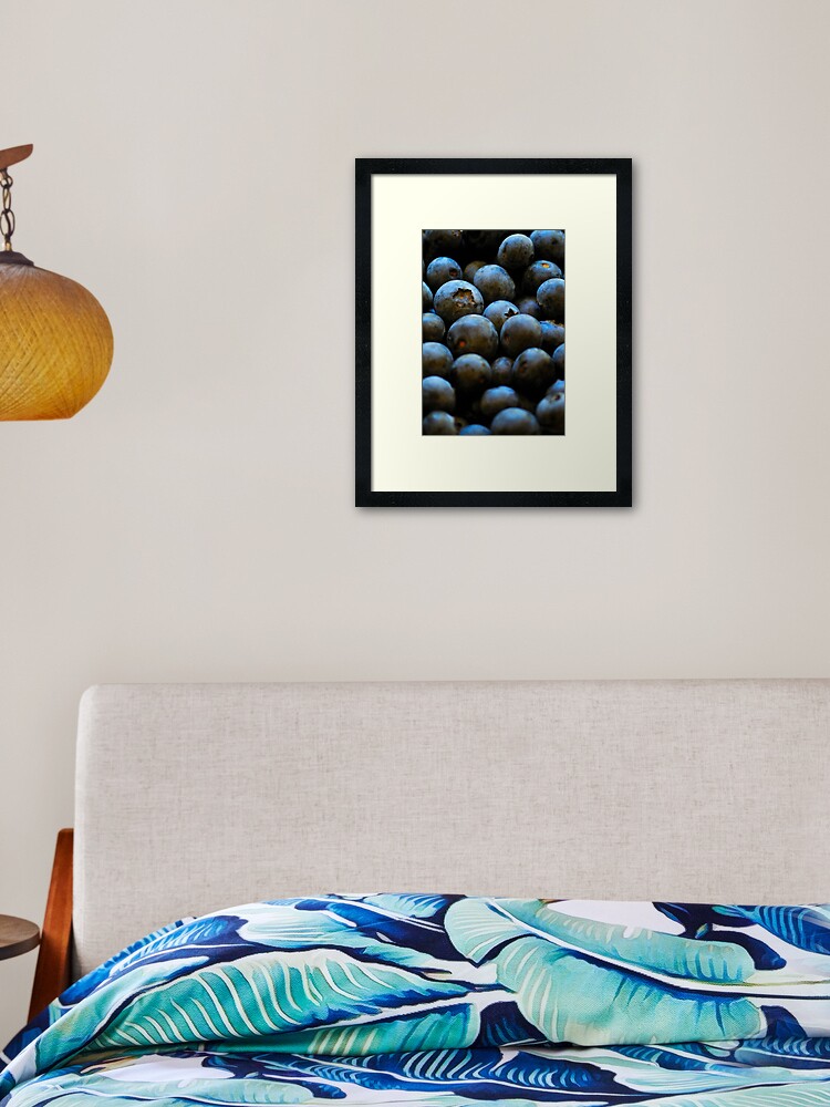 Thumbnail 1 of 7, Framed Art Print, Blueberries designed and sold by Tiffany Dryburgh.