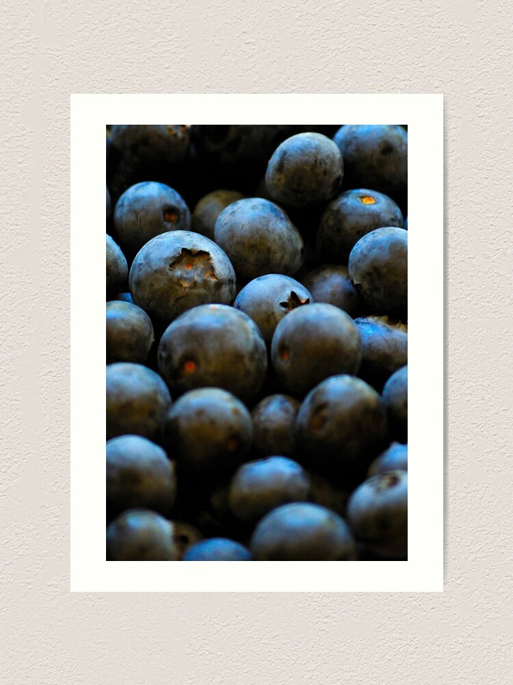 Thumbnail 2 of 3, Art Print, Blueberries designed and sold by Tiffany Dryburgh.