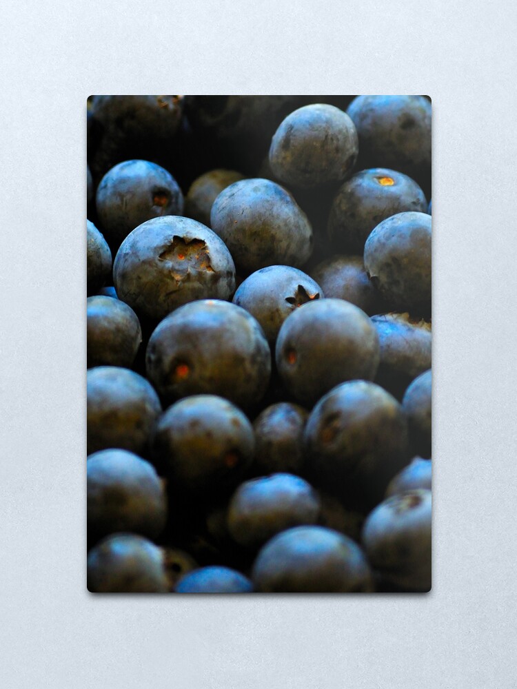 Alternate view of Blueberries Metal Print