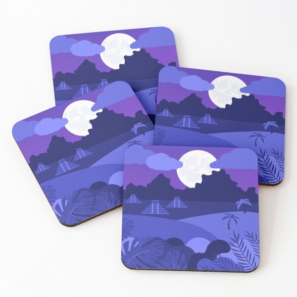 Item preview, Templos mayas de noche designed and sold by ColorShess.