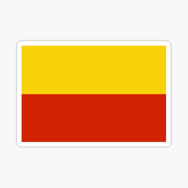 Prague City Flag Sticker