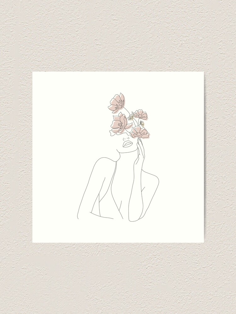 Floral Bunch Minimalist Illustration (1) Sticker for Sale by Papaink