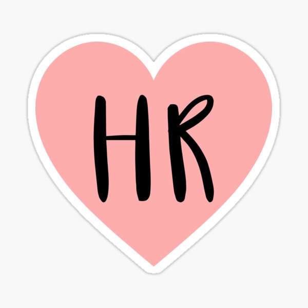 Heart I Love HR Human Resources  Sticker