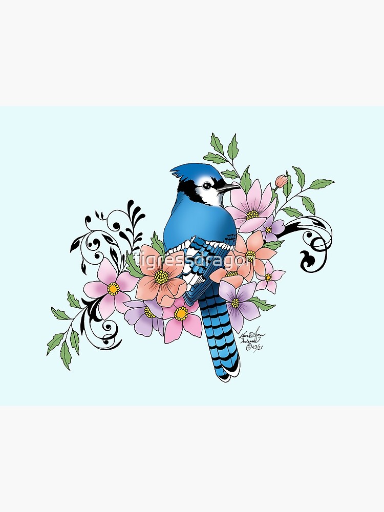  Spring Flowers Blue Jay Bird Toddler T Shirt: Clothing, Shoes &  Jewelry