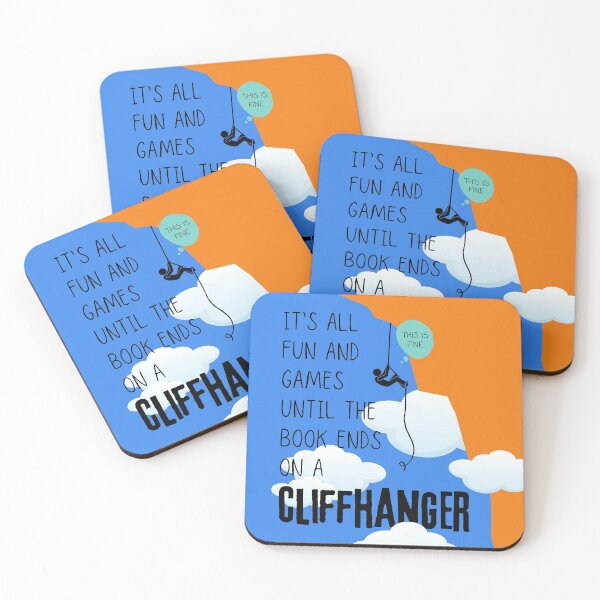 Item preview, It's All Fun and Games Until the Book Ends on a Cliffhanger designed and sold by YANovelDesigns.