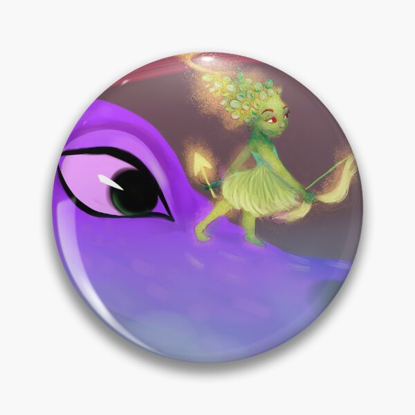 Item preview, Magical Green Archer Fairy Rides Purple Dragon  designed and sold by Patricia Grannum.