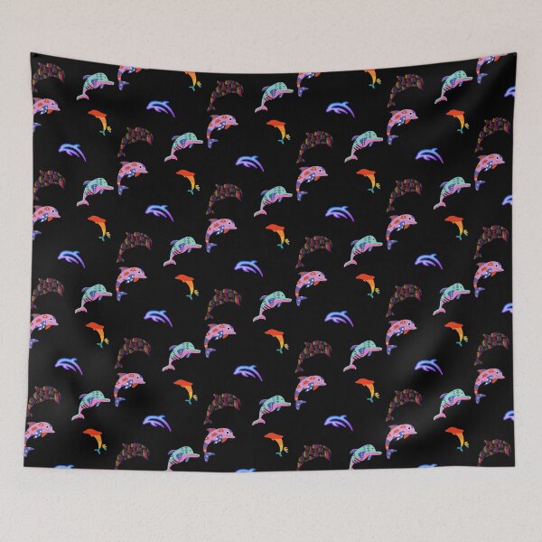 Item preview,  Chromatic Dolphins designed and sold by WoodburyLake.