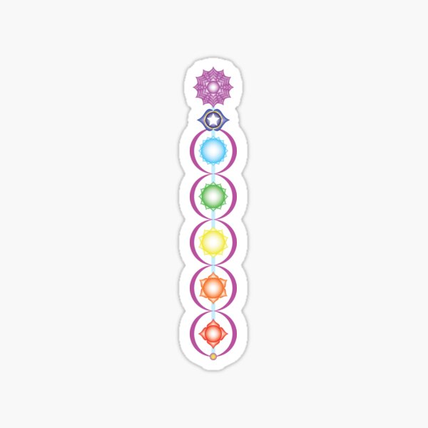 Kriya Yoga - Ida, Pingala, Chakras, Sushumna Sticker