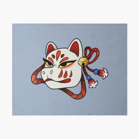 Kitsune mask Art Board Print for Sale by Marissa DeCrais