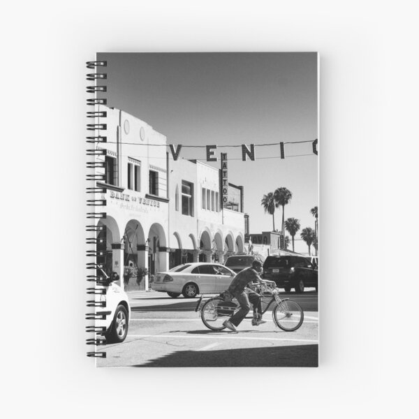 Cruising Pacific Avenue - Venice Beach California USA Spiral Notebook