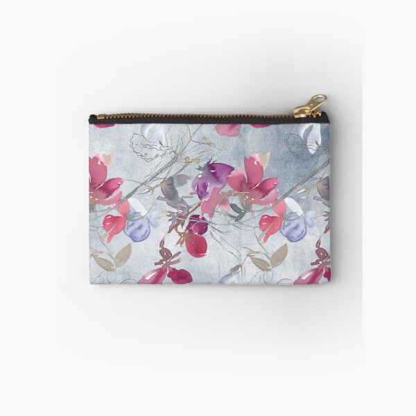Item preview, Sweet Pea Floral Pattern on Faded Gray designed and sold by aprincessinsp.