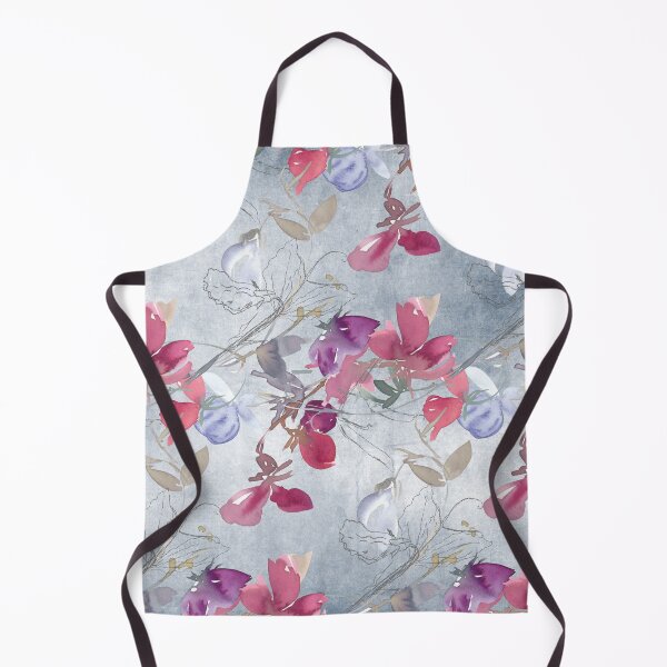 Item preview, Sweet Pea Floral Pattern on Faded Gray designed and sold by aprincessinsp.