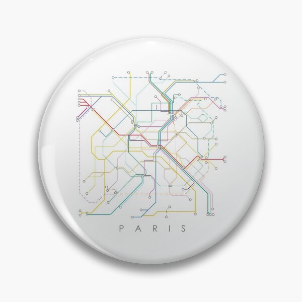Item preview, Paris Metro Map - White background, colour print. designed and sold by Aciu.