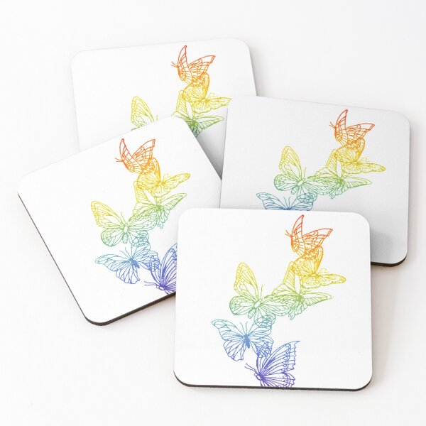 Item preview, Simple Pride/Rainbow Butterflies designed and sold by doodlesbysteph.