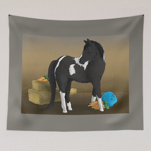 Item preview, Commissioned Illustration: Cody the Horse designed and sold by Dino & Panda Studios.