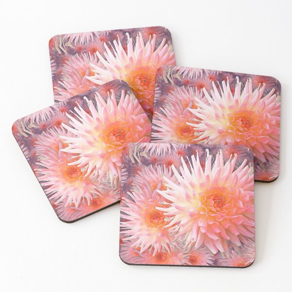 Item preview, Infinite Pink Spiky Dahlias designed and sold by SeaChangeDesign.