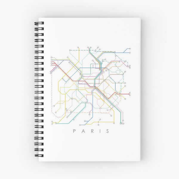 Item preview, Paris Metro Map - White background, colour print. designed and sold by Aciu.