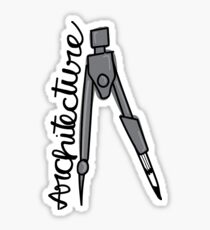 Architecture Compass Sticker