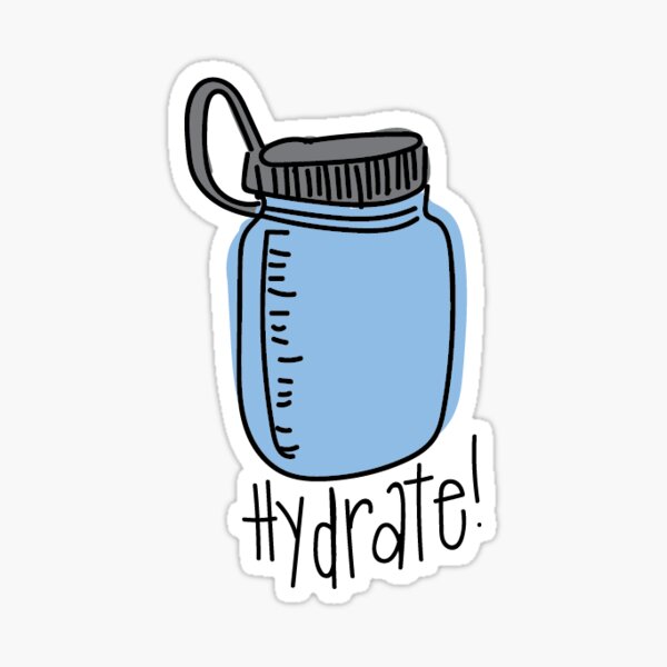 Hydrate Water Bottle Sticker
