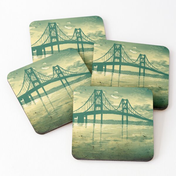 Item preview, Mackinac Bridge Old Timey Effect designed and sold by SistersInArtN.