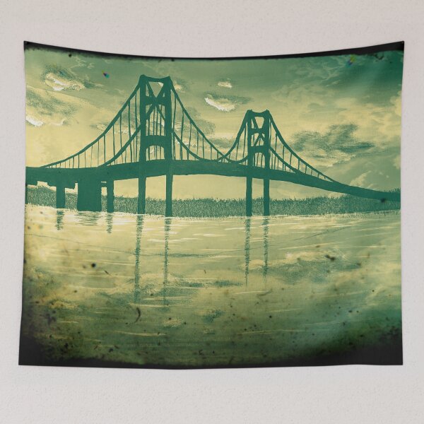 Item preview, Mackinac Bridge Old Timey Effect designed and sold by SistersInArtN.