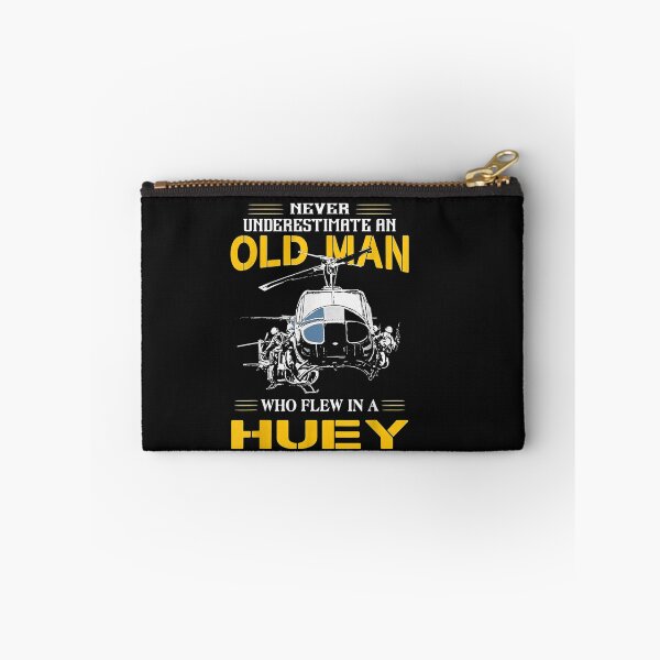 Item preview, Never underestimate an old man who flew in a Huey T-Shirt designed and sold by Lukifo-Mission.