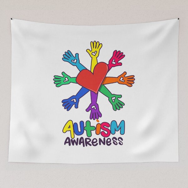 Item preview, Autism Awareness Hand And Heart Autism Gift designed and sold by TTFMerch.
