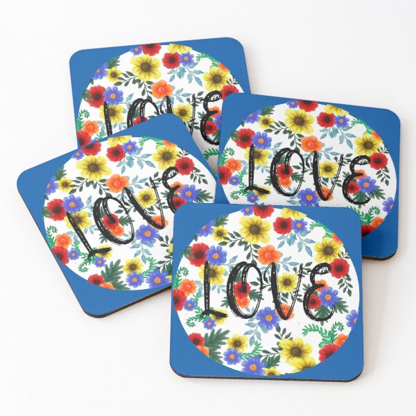 Item preview, Love on Floral designed and sold by LawsonFabrics.