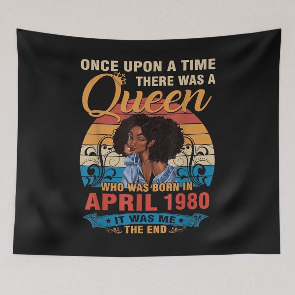 Item preview, Once Upon A Time There Was A Queen Was Born In April 1980 T-Shirt designed and sold by Lukifo-Mission.