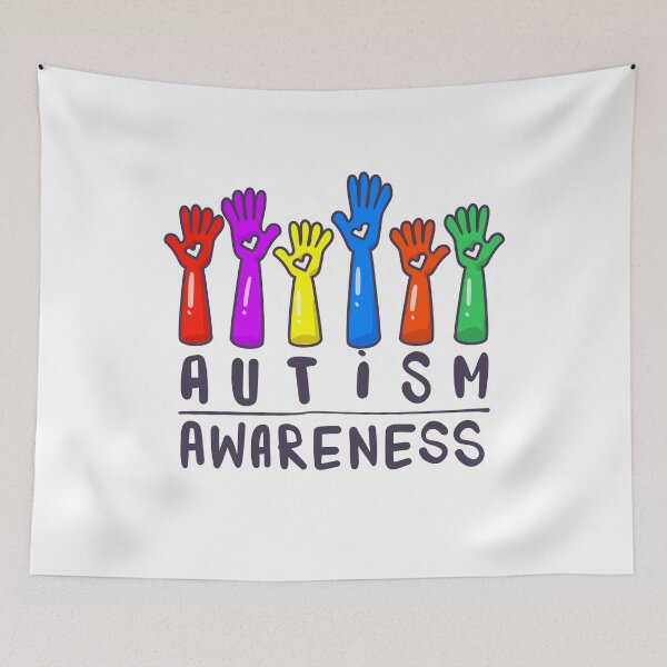 Item preview, Autism Awareness Hand And Heart Autism Gift designed and sold by TTFMerch.