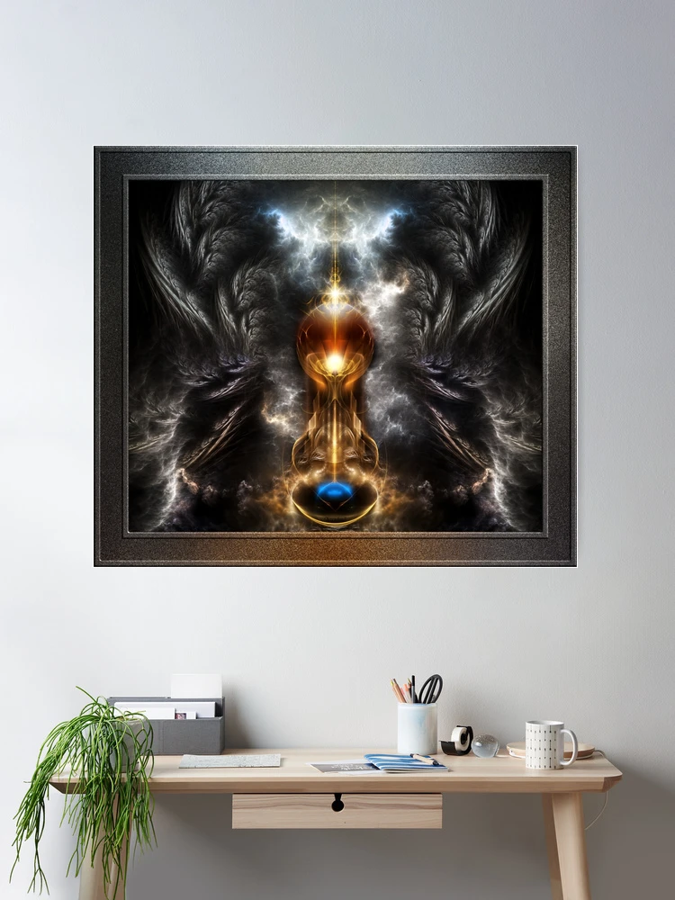 Orb Of Light Fractal Art by Xzendor7 - The Beauty Of Light 2 Orb Of Light Fractal Art was created by the artist Xzendor7 Room Decor Poster Art Print