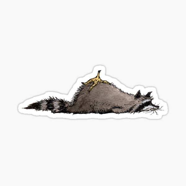 Trash Panda Has An Existential Crisis Sticker