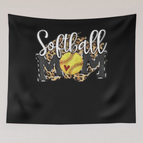Item preview, Softball Mom Leopard Funny Baseball Mom Mother's Day 2021 T-Shirt  designed and sold by Lukifo-Mission.