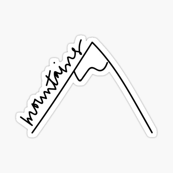 Mountains Sticker