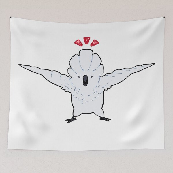 Item preview, Umbrella Cockatoo Angry Funny No Text designed and sold by Alice Cheng.