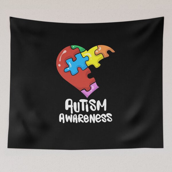 Item preview, Autism Awareness Missing Part Heart Puzzle Gift designed and sold by TTFMerch.