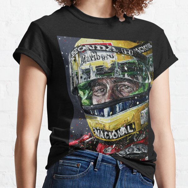 Fond d'écran Ayrton Senna Illustration T-shirt classique