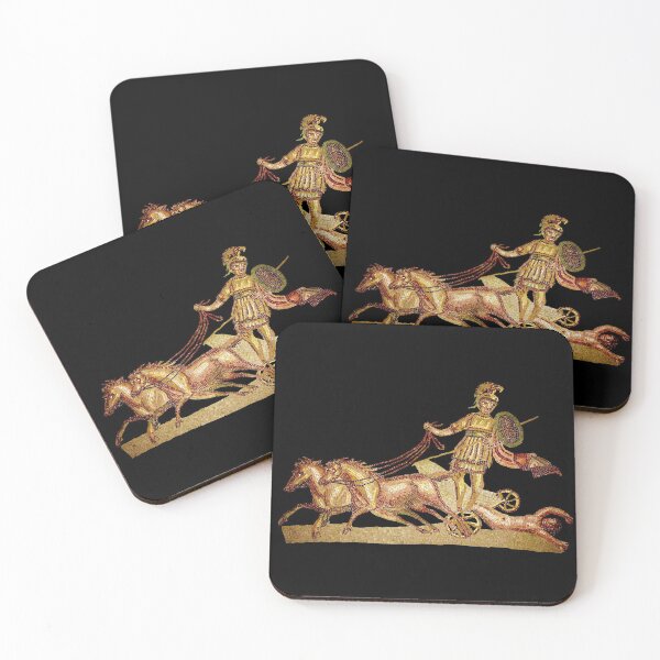 Item preview, Achilles drags Hector’s body mosaic (on black) designed and sold by DotorEaon.