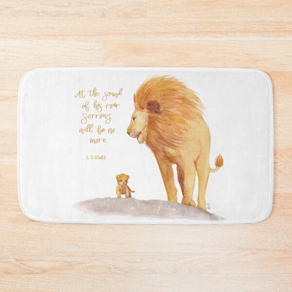 Item preview, Aslan Narnia Watercolor Lions designed and sold by Jasanna Czellar.