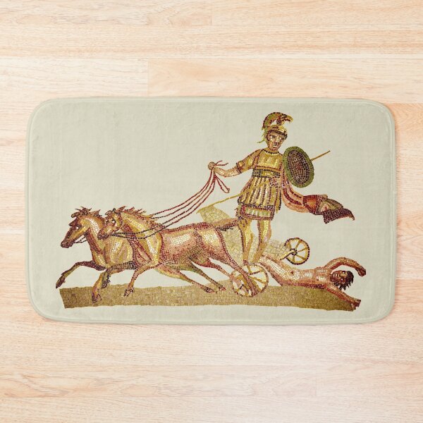 Item preview, Achilles drags Hector’s body mosaic (on cream) designed and sold by DotorEaon.