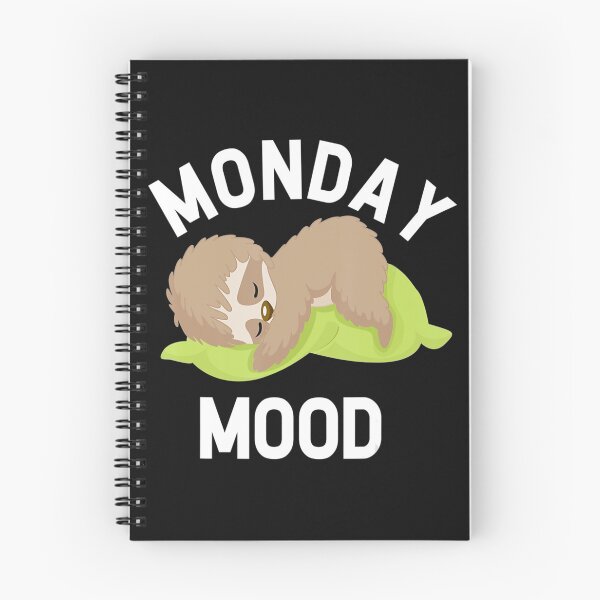 Aperçu de l'œuvre Lundi Mo0d Shirt Sleepy Cute Sl0th Tired Lazy Gift créée et vendue par Netelectra57.
