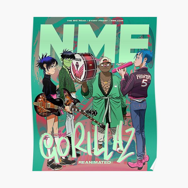 Meilleur - NME Gorilaz Poster