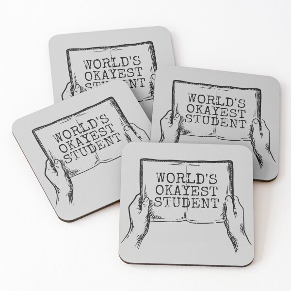 Item preview, Worlds Okayest Student designed and sold by Rhu Creations.