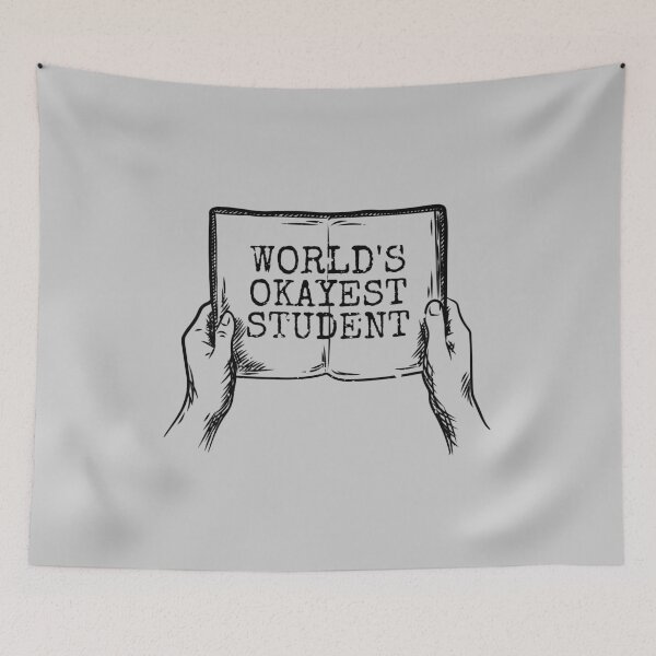 Item preview, Worlds Okayest Student designed and sold by Rhu Creations.