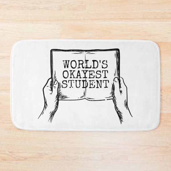 Item preview, Worlds Okayest Student designed and sold by Rhu Creations.