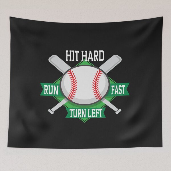 Item preview, Hit Hard Run Fast Turn Left designed and sold by darikamc.